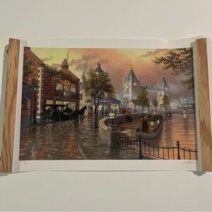 LONDON FOG Signed Limited Edition Seriolithograph by Kenneth Shotwell 1185/2250